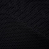 KNIT HALF ZIP HOODIE BK