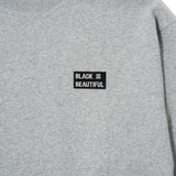 PATCH BOX LOGO CREW SWEAT GRAY