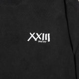 GARMENT DYE L/S TEE V BLACK