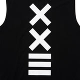 COTTON NO SLEEVE TEE BLK