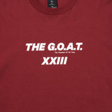 GOAT 23 LOGO S/S TEE BURGUNDY