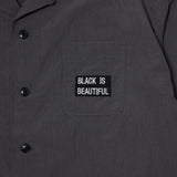 NYLON L/S SHIRTS CHARCOAL GREY