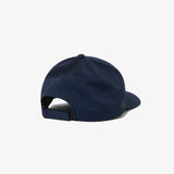 ADJUSTABLE RUBBER LOGO NYLON CAP NAVY