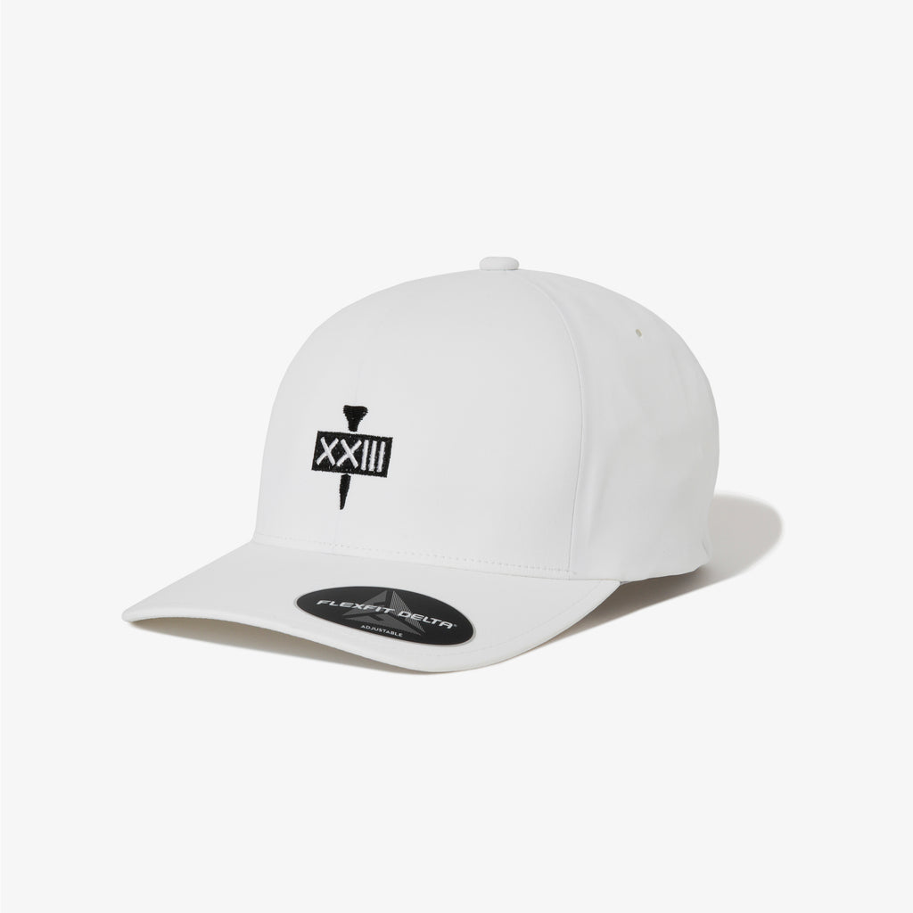 ADJUSTABLE GOLE TEE NYLON CAP WHITE – XXIII C'EST VINGT-TROIS