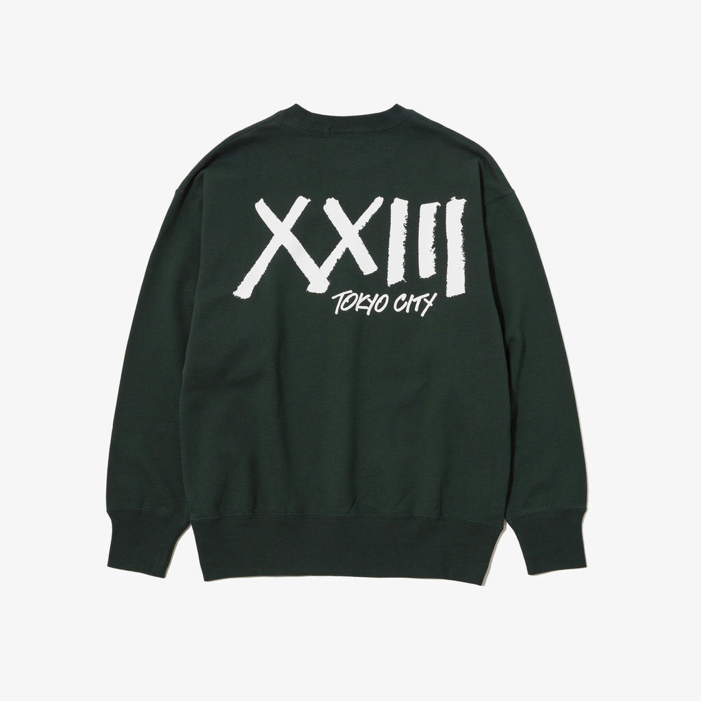 TOKYO CITY CREW SWEAT GREEN – XXIII C'EST VINGT-TROIS