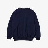 LOGO CREW SWEAT NAVY