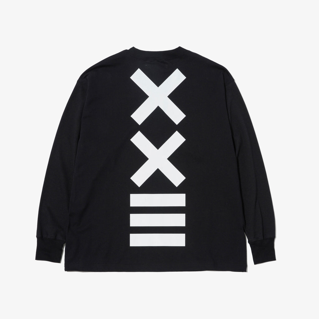 CLASSIC LOGO L/S TEE BLACK – XXIII C'EST VINGT-TROIS