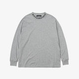 SCRIPT L/S TEE GRAY