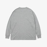 SCRIPT L/S TEE GRAY