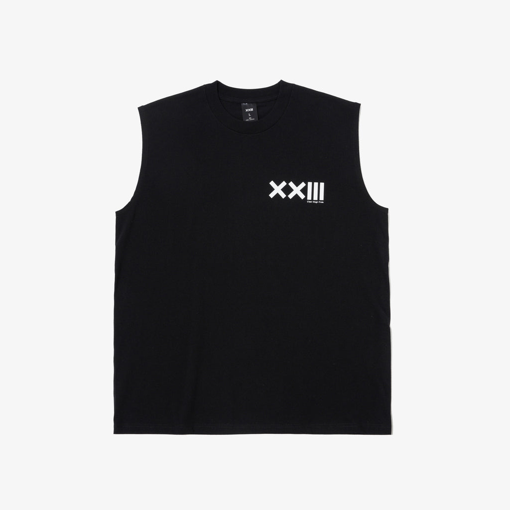 CLASSIC LOGO NO SLEEVE TEE BLK – XXIII C'EST VINGT-TROIS