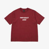 GOAT 23 LOGO S/S TEE BURGUNDY