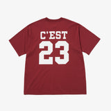 GOAT 23 LOGO S/S TEE BURGUNDY