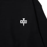 GOLF TEE LOGO CREW SWEAT BLACK