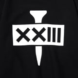 GOLF TEE LOGO CREW SWEAT BLACK