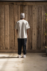 NYLON ANKLE TAPERED PANTS BLK