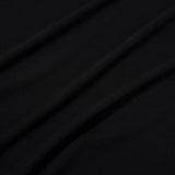 SWING MOCK NECK TEE BLACK