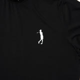 SWING MOCK NECK TEE BLACK