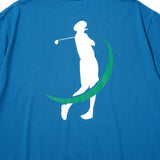 GOLF SWING LOGO TEE BLUE