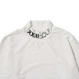 MOCK NECK L/S TEE WHITE