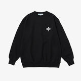 GOLF TEE LOGO CREW SWEAT BLACK
