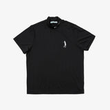 SWING MOCK NECK TEE BLACK