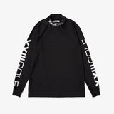 MOCK NECK L/S TEE BLACK
