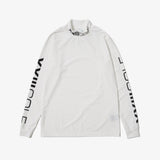 MOCK NECK L/S TEE WHITE