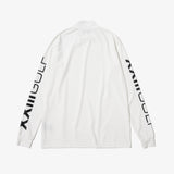 MOCK NECK L/S TEE WHITE
