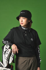 MOCK NECK L/S TEE BLACK