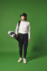 MOCK NECK L/S TEE WHITE