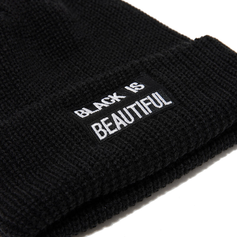 BOX LOGO KNIT CAP BLACK