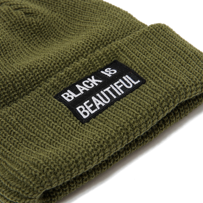 BOX LOGO KNIT CAP OLIVE