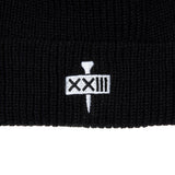 GOLF TEE LOGO KNIT CAP BLK