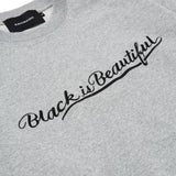 EMBROIDERY CREW SWEAT GRAY