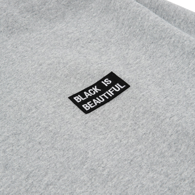 PATCH BOX LOGO CREW SWEAT GRAY