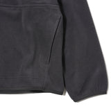 PILE FLEECE HALF ZIP PULLOVER CHARCOAL