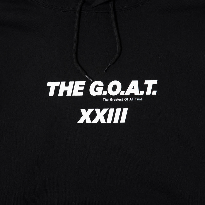 GOAT 23 LOGO SWEAT HOODIE BLACK