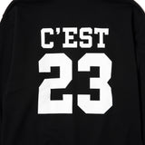 GOAT 23 LOGO SWEAT HOODIE BLACK