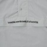 COTTON ANORAK JACKET SLIVER GRAY