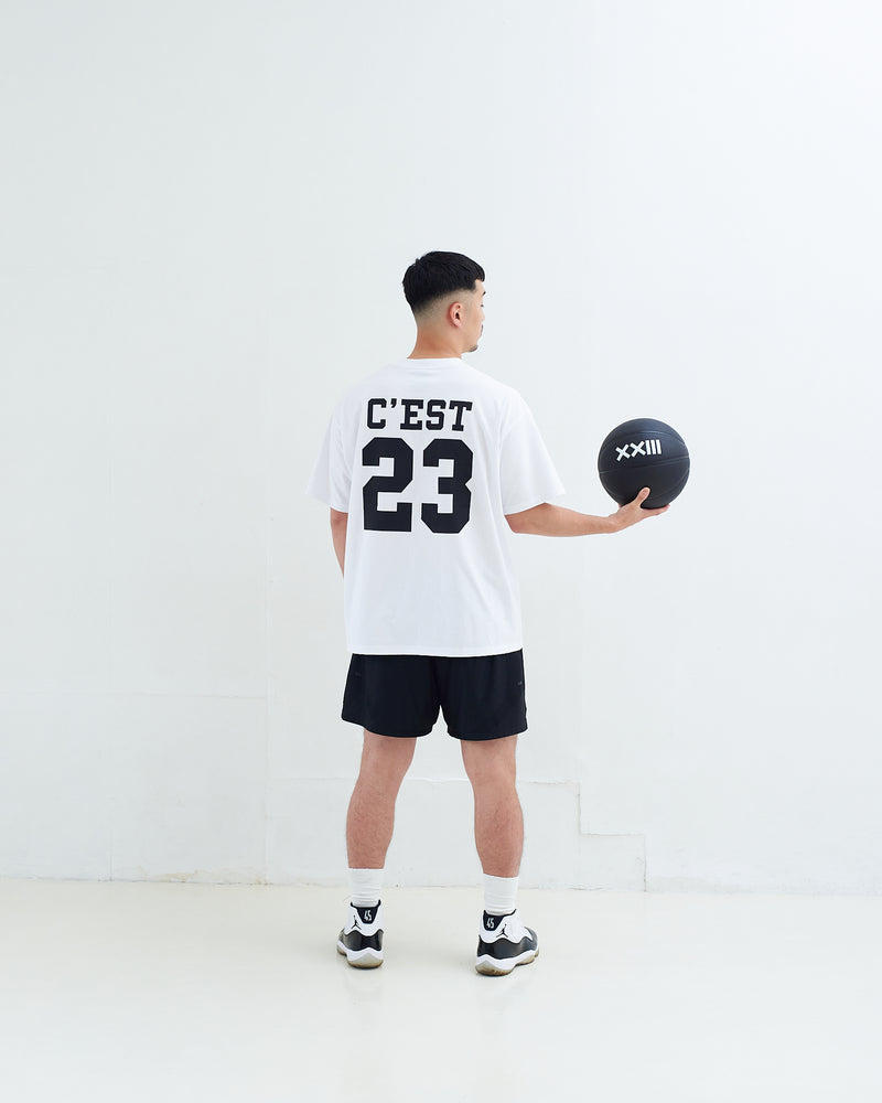 GOAT 23 LOGO S/S TEE WHITE