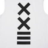 COTTON NO SLEEVE TEE WHITE