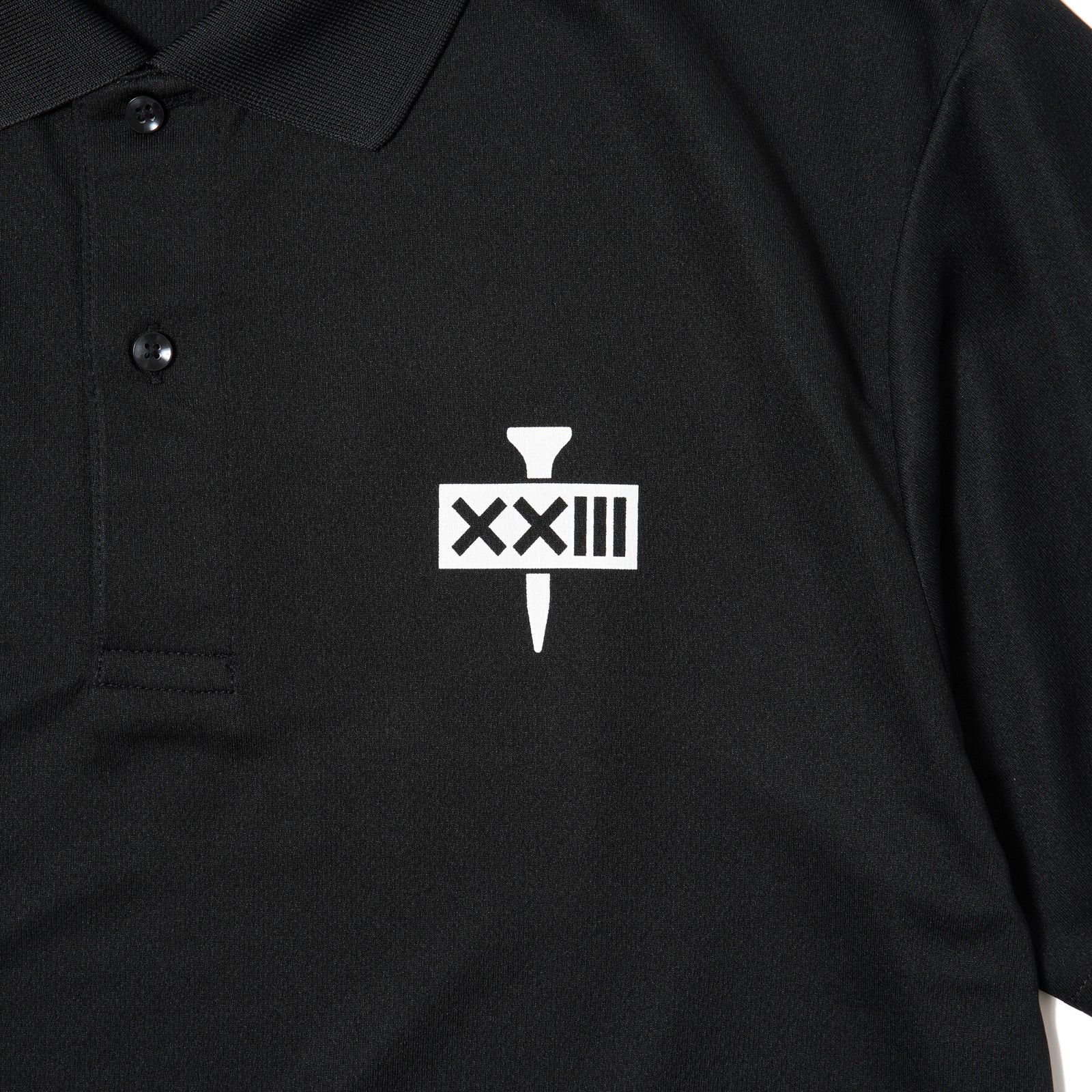 XXIII GOLF ポロシャツ GOLF TEE DRY POLO SHIRTS BLACK – XXIII C'EST VINGT-TROIS