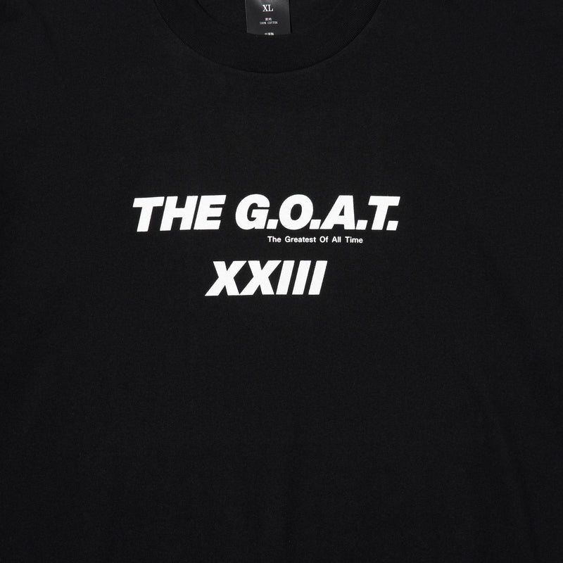 GOAT 23 LOGO S/S TEE BLACK