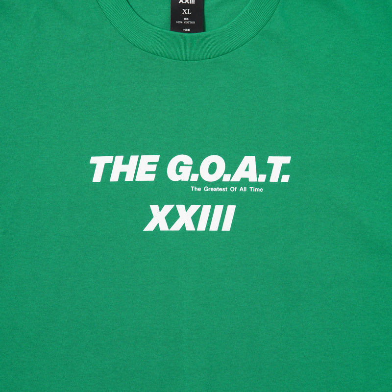 GOAT 23 LOGO S/S TEE GREEN