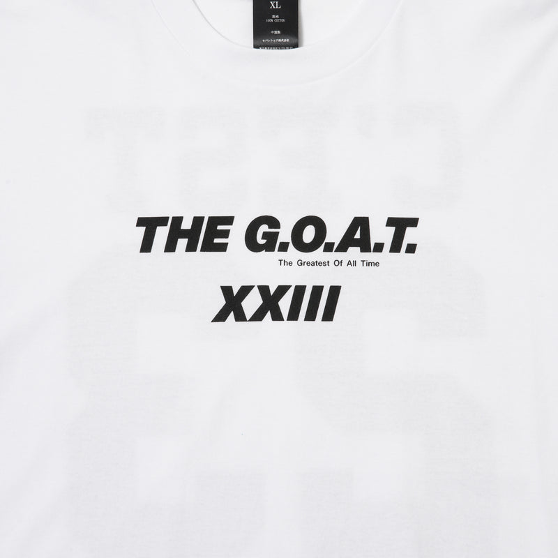 GOAT 23 LOGO S/S TEE WHITE