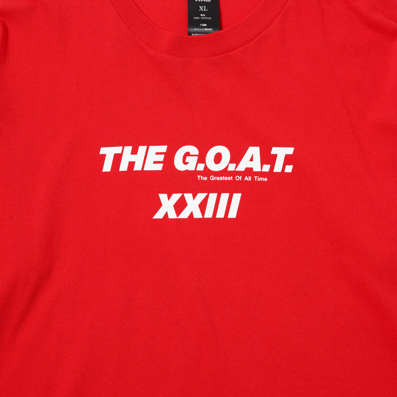 GOAT 23 LOGO L/S TEE RED