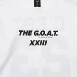 GOAT 23 LOGO L/S TEE WHITE