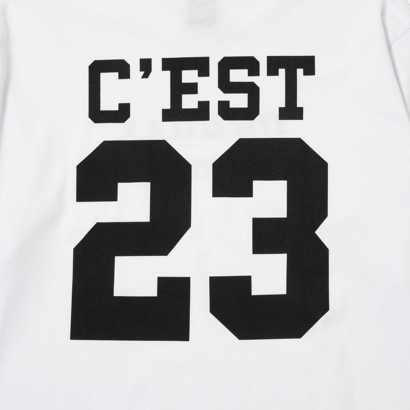 GOAT 23 LOGO L/S TEE WHITE