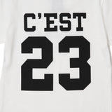 GOAT 23 LOGO KIDS TEE VANILLA WHITE