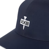 ADJUSTABLE GOLF TEE NYLON CAP NAVY